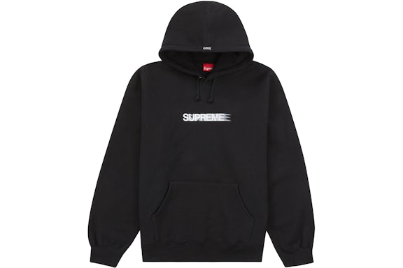 Supreme SS23 Motion Logo Black Hoodie
