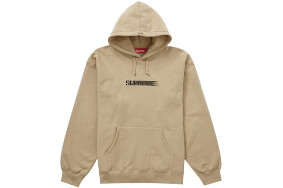 Supreme SS23 Motion Logo Dark Tan Hoodie