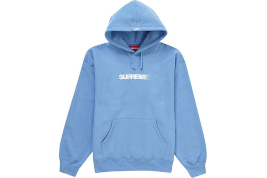Supreme SS23 Motion Logo Light Blue Hoodie