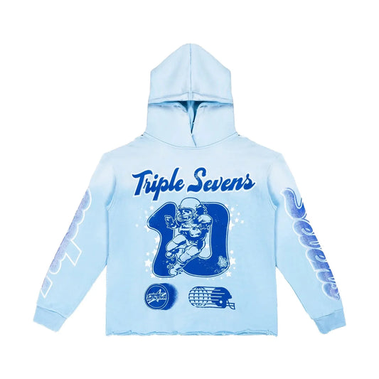 All Star Football Hoodie Blue