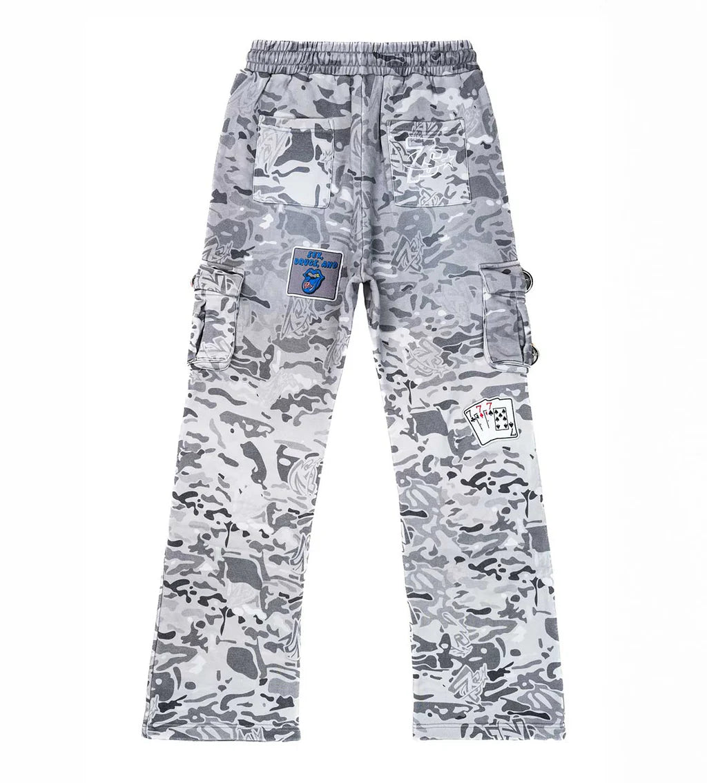 Patchwork 7s Camo Cargosweats