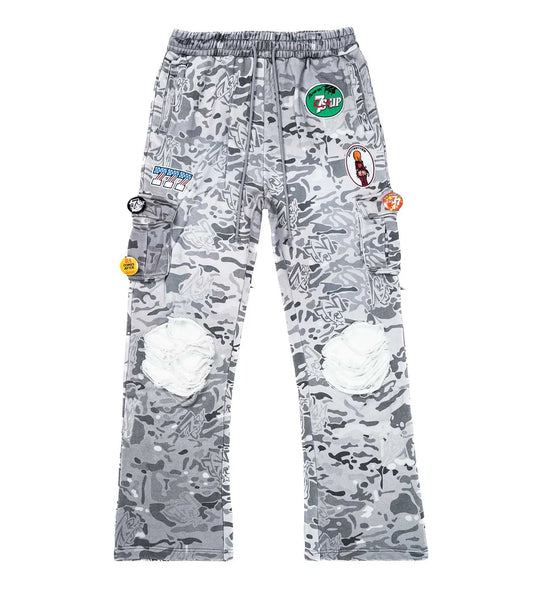 Patchwork 7s Camo Cargosweats