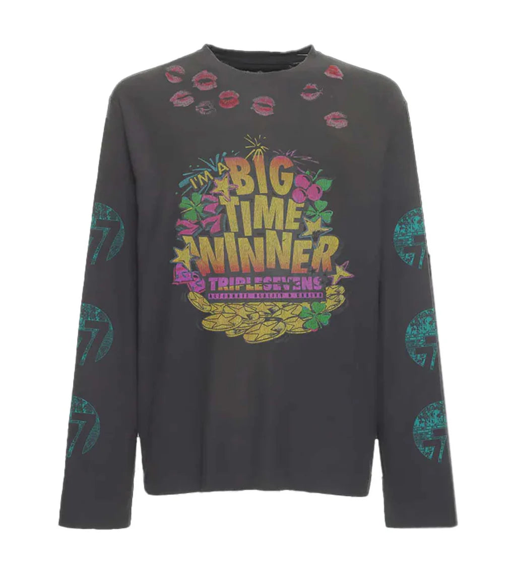 Lucky Kiss Tee Black