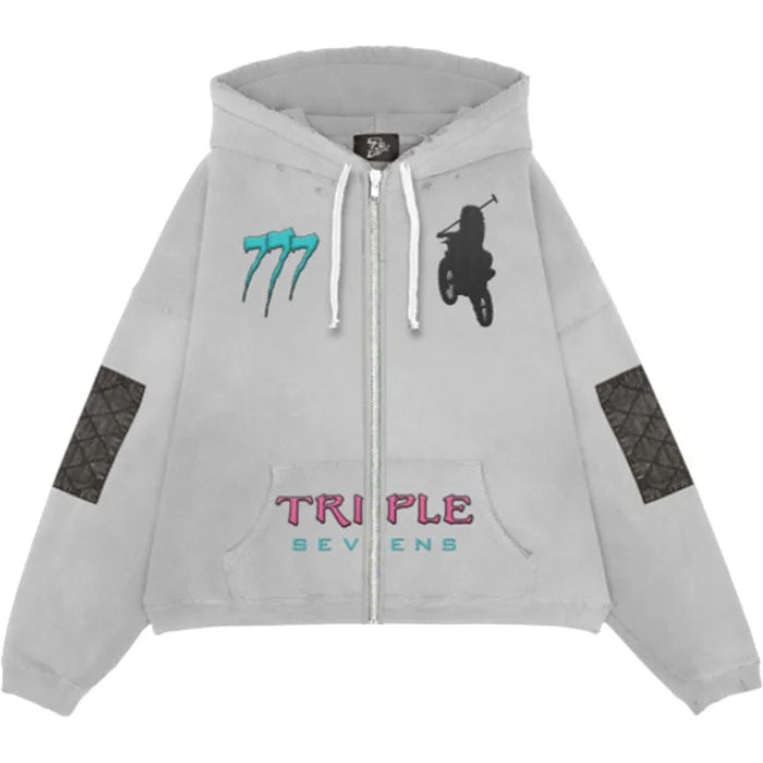 Moto Vice Hoodie Grey