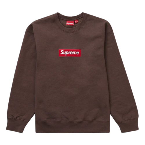 Supreme FW22 Box Logo Brown Crewneck