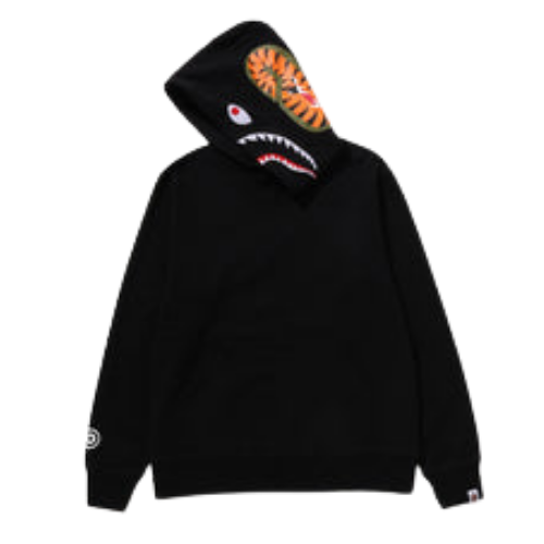 Shark Full Zip Hoodie Black