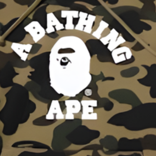 BAPE College Pullover Hoodie Olive Green