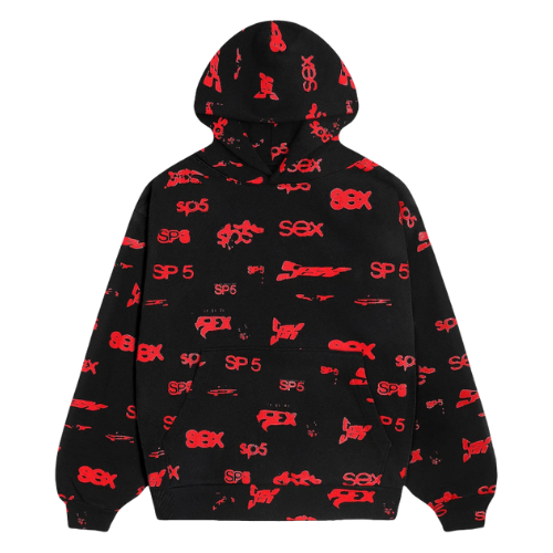 SEX AOP HOODIE (PRODUCT A)-Black