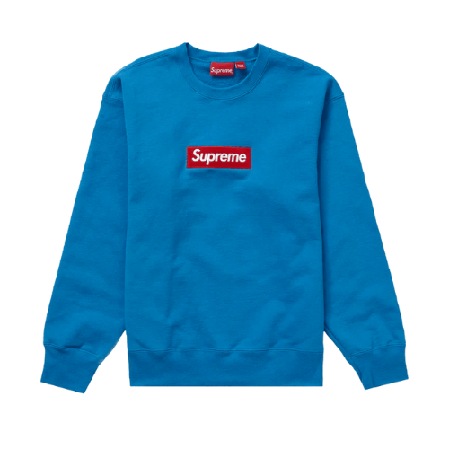 Supreme FW22 Box Logo Blue Crewneck