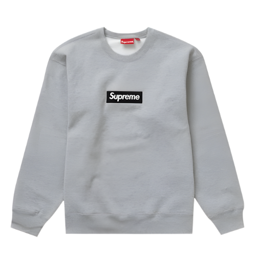 Supreme FW22 Box Logo Heather Grey Crewneck