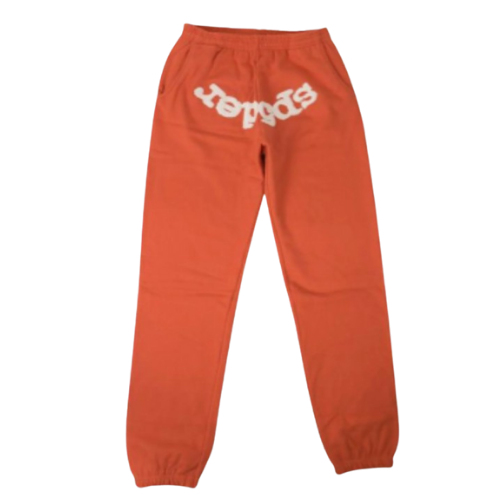 Sp5der Orange Websuit Sweatants