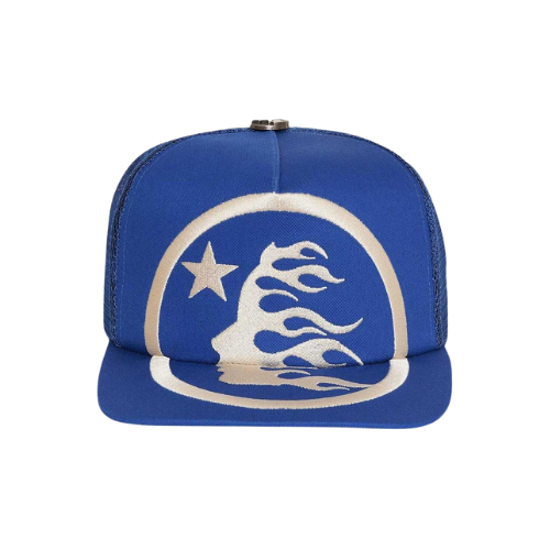 Big Logo Trucket Hat Blue SNAPBACK
