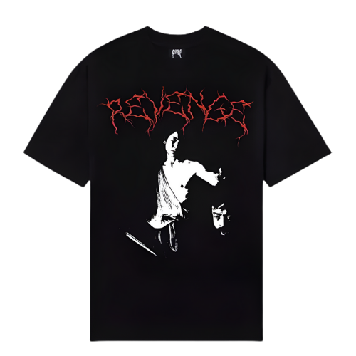 Nine Months Tee Black/Red