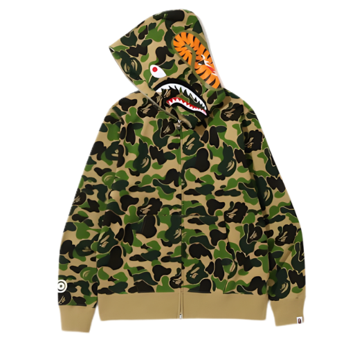 BAPE Shark Full Zip Hoodie Green