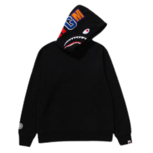 Shark Full Zip Hoodie Black