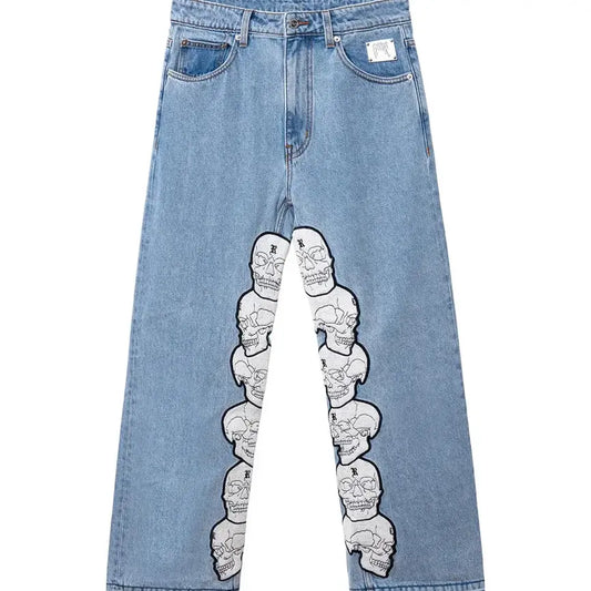 Skull Patch Denim Pant Indigo