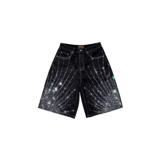 20K Diamond Starlight Denim Shorts IN Black