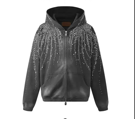 20k Steller Diamond Hoodie Grey