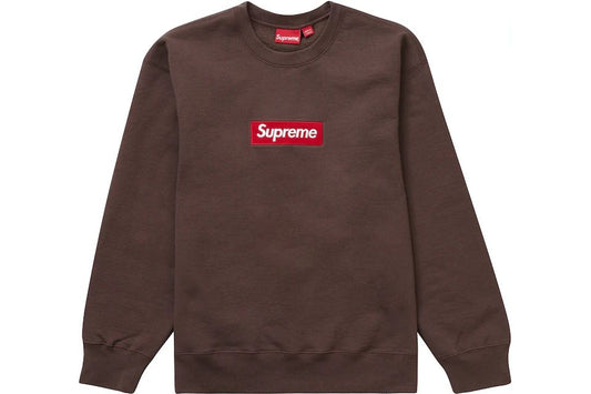 Supreme FW22 Box Logo Brown Crewneck