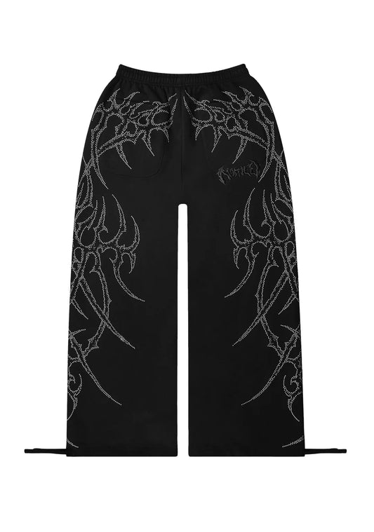 Eclipse black rhinestone sweats