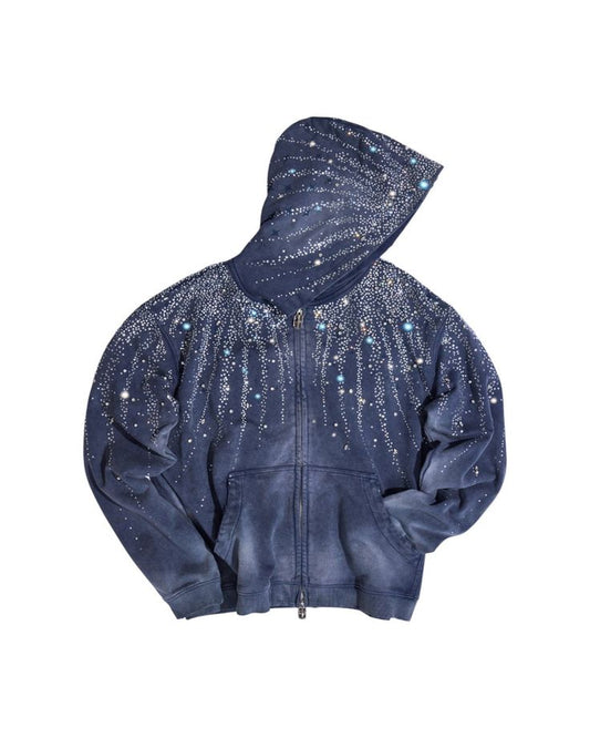 20k Steller Diamond Hoodie Blue