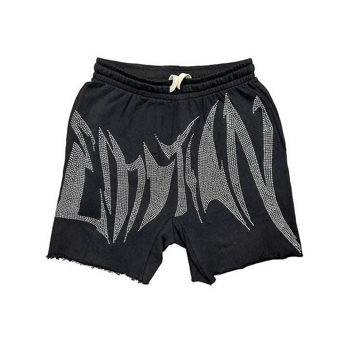 Wild Rhinestone Shorts Black