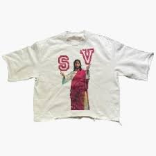 Cream Jesus Cropped Crewneck