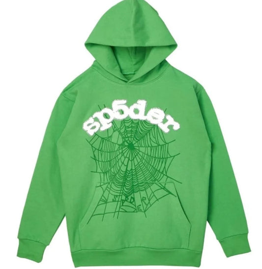 Sp5der Green Web Hoodie
