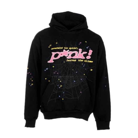 Sp5der Black P*nk Hoodie