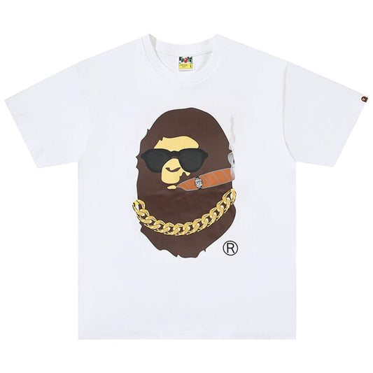 BAPE Big Head Boss White Tee