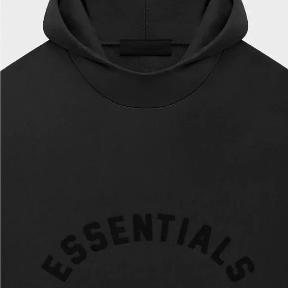 Fear of God Essentials Jet Black SS23 Hoodies