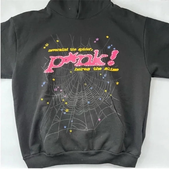 Sp5der Black P*nk Hoodie