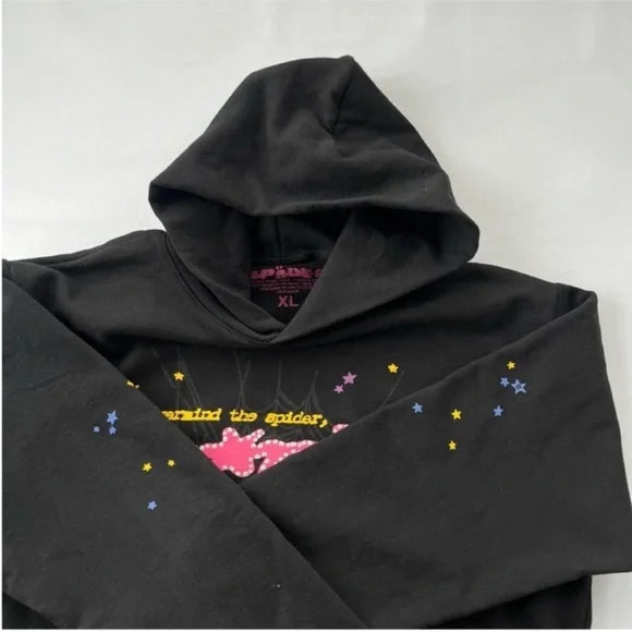 Sp5der Black P*nk Hoodie