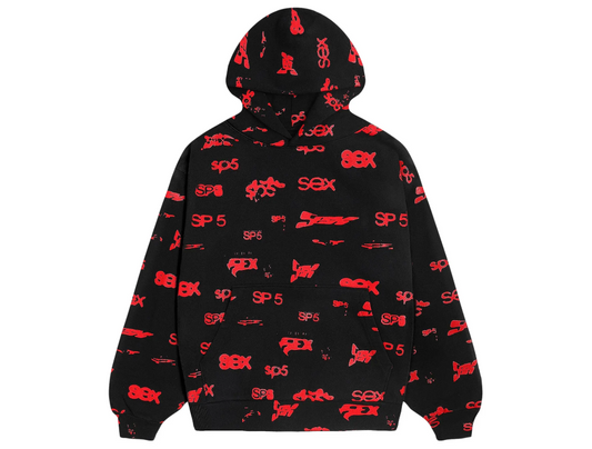 SEX AOP HOODIE (PRODUCT A)-Black