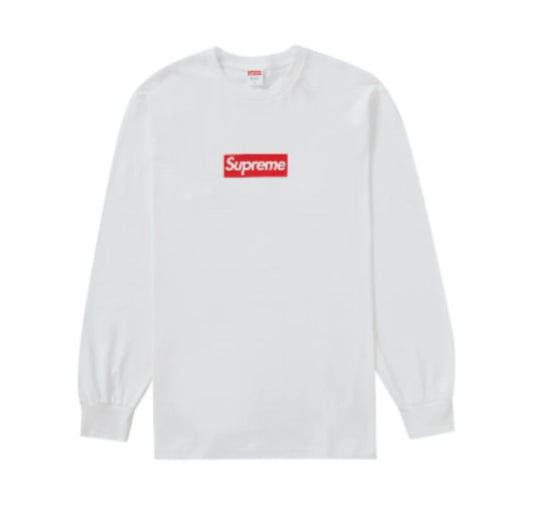 Supreme FW20 Box Logo White Tee Long Sleeve